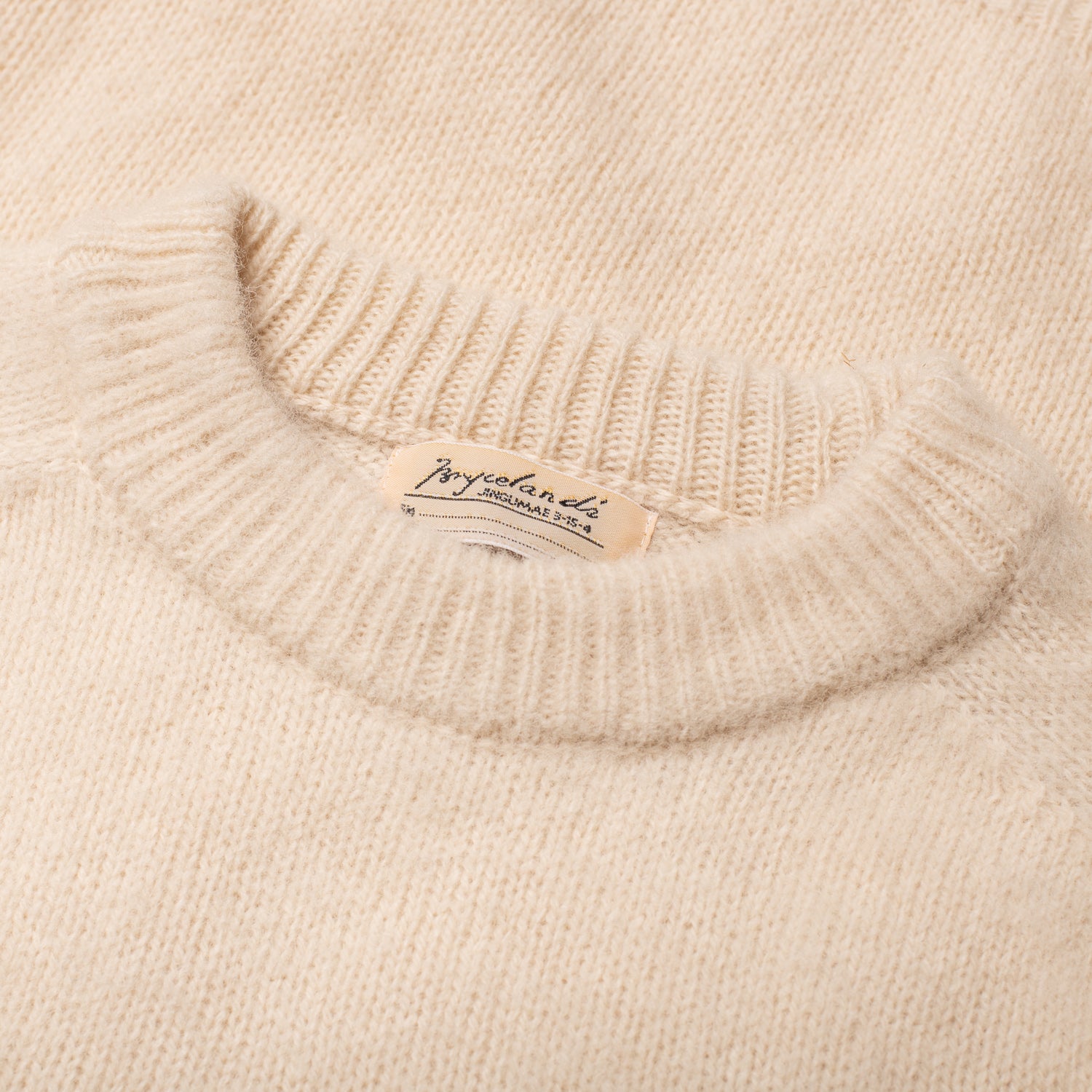 Shaggy Shetland Sweater Cream - Image 2