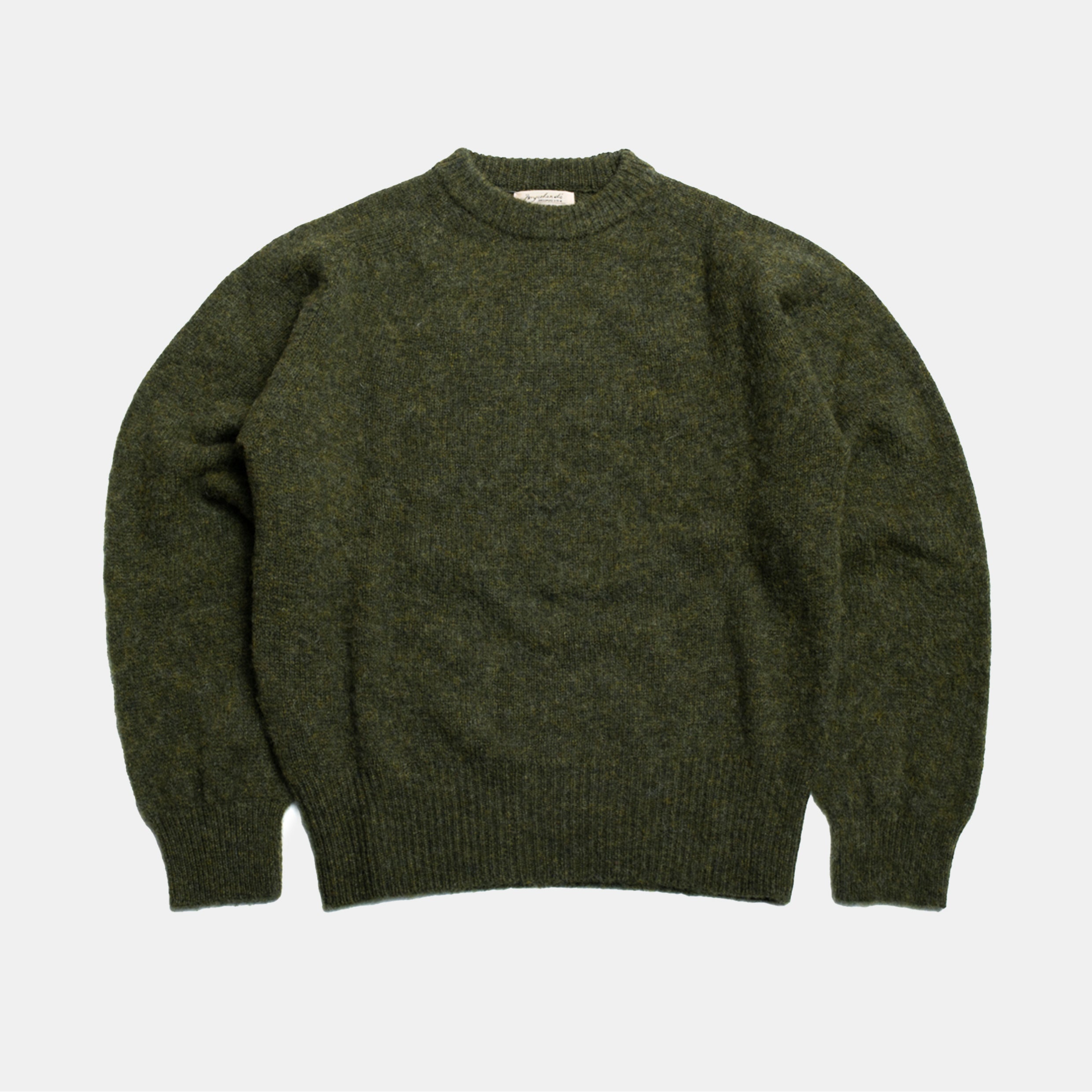 Shaggy Shetland Sweater Pine Shadow