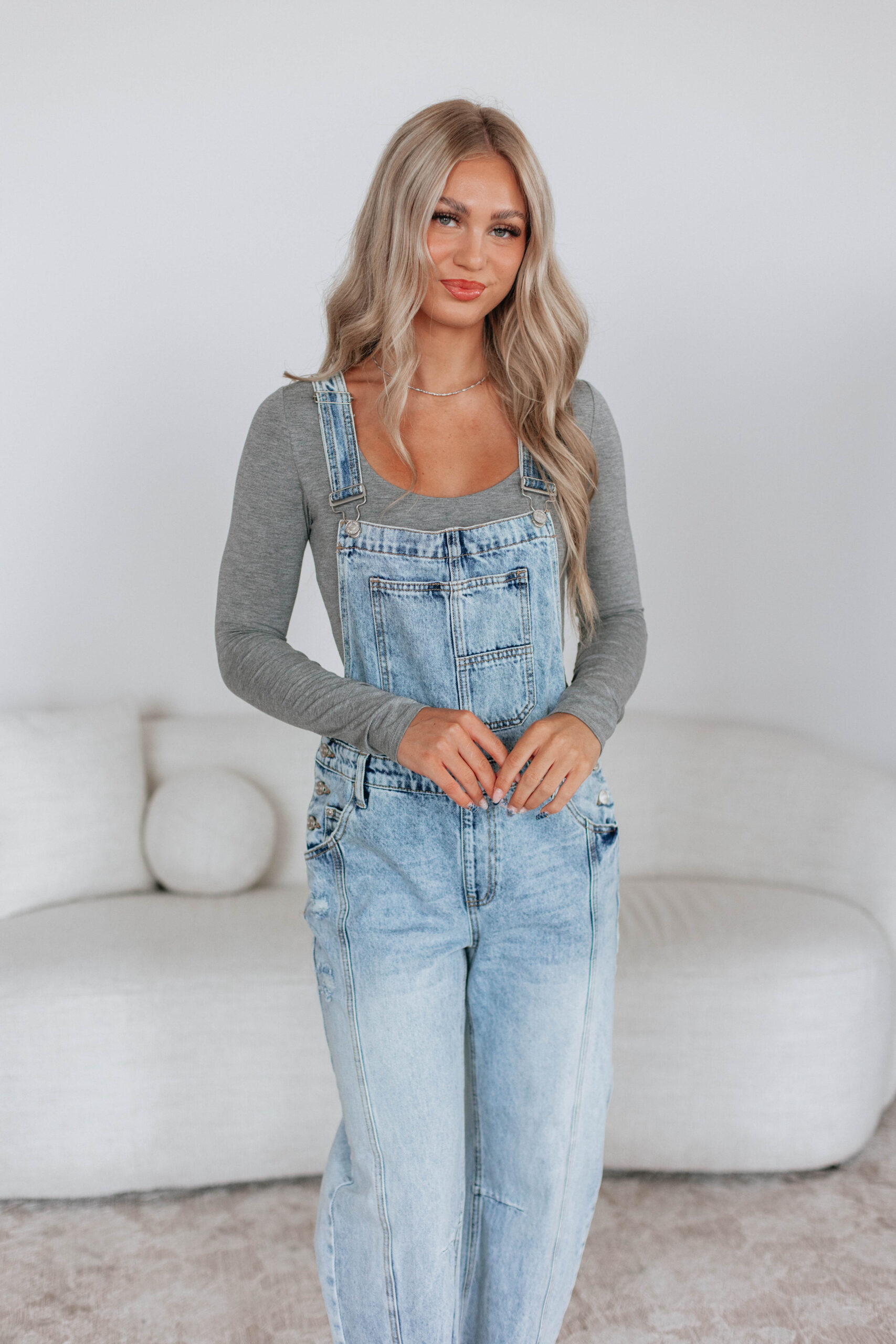 Debby Saige Denim Overalls - Image 2