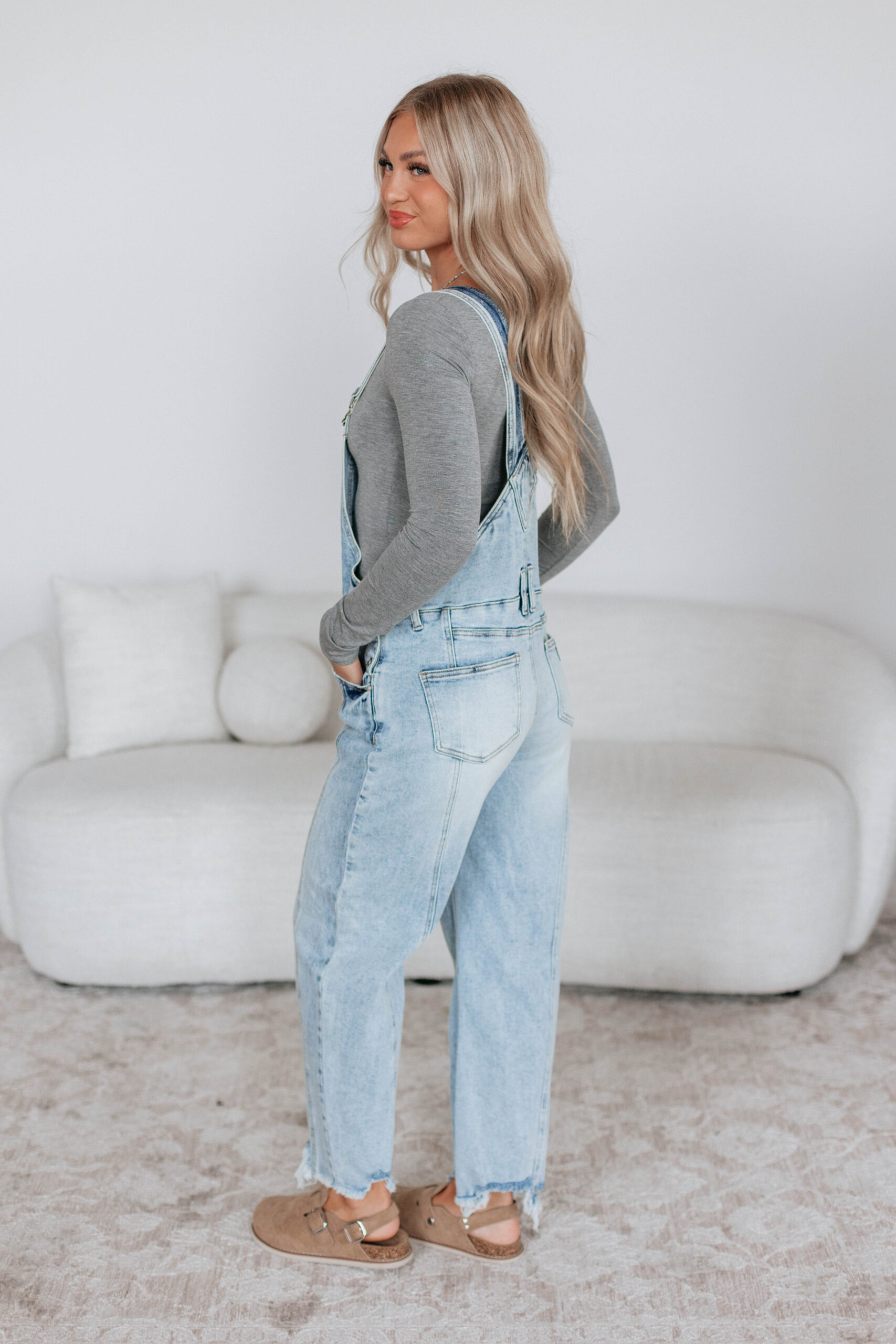 Debby Saige Denim Overalls - Image 4