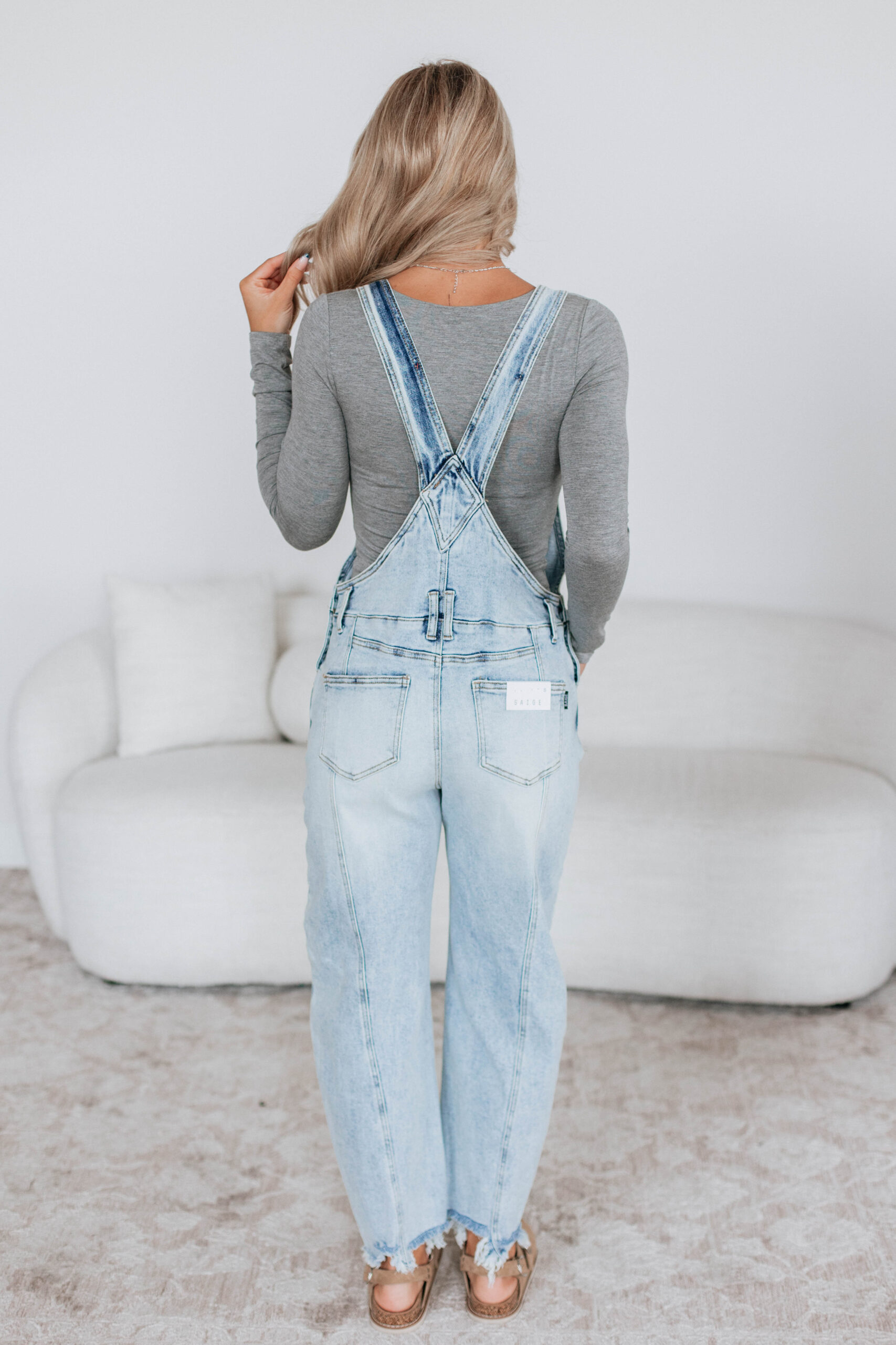Debby Saige Denim Overalls - Image 5